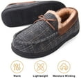 thumbnail image 5 of VONMAY Men's Moccasin Slippers Fuzzy Indoor Outdoor House Shoes, 5 of 6