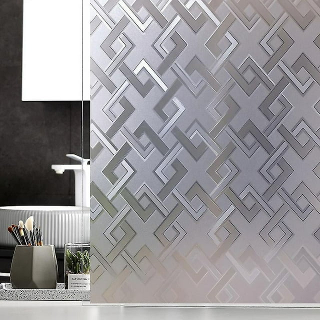 BRILLAR Película de vidrio esmerilado - Adhesivo de privacidad y aislamiento solar para ventanas de baño y cocina (60x200cm)