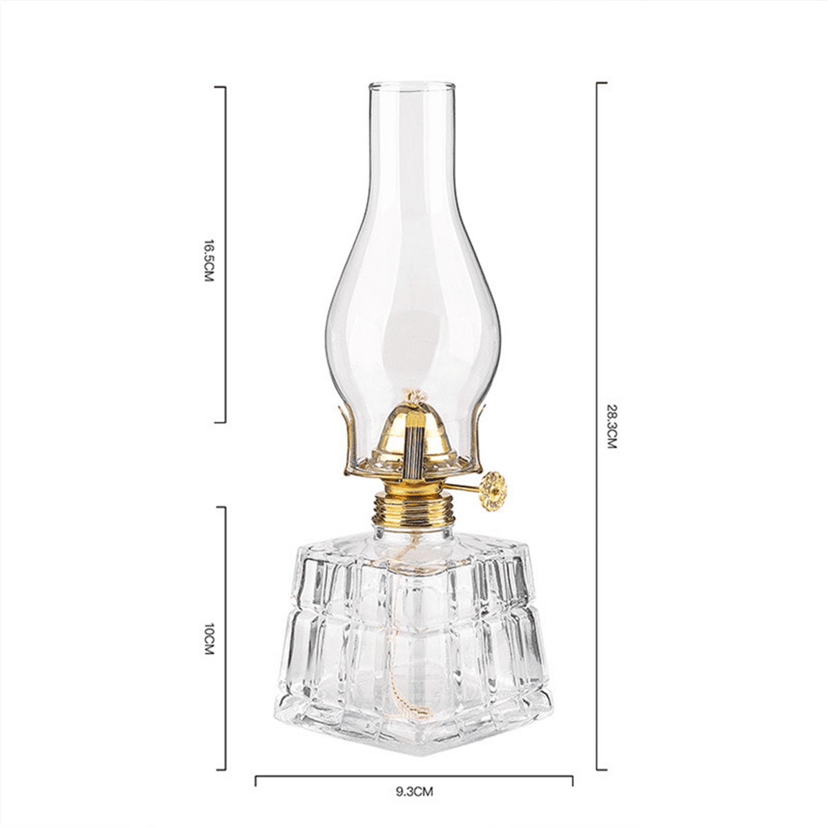 Chamber Oil Lamps Classic Vintage Oil Lamp Lantern Vintage Oil Lamps for Indoor Use Decorative Antique Clear Hurricane