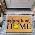 thumbnail image 2 of TIELUTT Front Door Game Welcome Mat Farmhouse Front Door Decorative Baseball Welcome Mat Fuzzy Living Room Rug Carpets for Living Room 8x10 Fuzzy Throws Carpets for Living Room 6 X 9 Area Rug and Set, 2 of 4