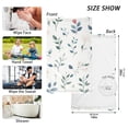 thumbnail image 4 of Ryvnso Leaf Pattern Cotton Hand Towels Sets Face Towel 2 PCs Bathroom Decorative, 4 of 7