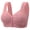 Pink, variant on Jelly Bras For Women Womens Front Bra No Wires Anti Sagging Back Shaping Nylon Spandex Comfort Fit Pink 36-50
