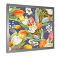 thumbnail image 2 of Designart 'Blooming Orange and White Tulips III' Traditional Framed Art Print, 2 of 4