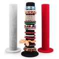 thumbnail image 3 of JUNTEX Velvet Vertical Tower Jewelry Bracelet Display Stand Bangle T-Bar Display Holder Rack Closet Organizer Tower Holder, 3 of 18