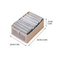 thumbnail image 6 of Mikilon Storage Bins Bags, Folding Wardrobe Storage Box Sweater Pants Organizing Box Drawer Style Bedroom Storage Box, C, 6 of 8