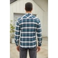 thumbnail image 5 of COOFANDY Men's Flannel Plaid Shirt Long Sleeve Button Down Shirt Cotton Casual Lightweight Shirt Jacket, 5 of 7