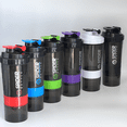 thumbnail image 3 of 3 Layers Shaker Protein Bottle Powder Shake Cup Large Capacity Water Bottle Mixing Cup Body Building Exercise Mixing Bottle, 3 of 6