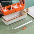 thumbnail image 4 of 1 Coffret Assaisonnement Grande Capacité Visible Résistant à l'Humidité à l'Épreuve de la Poussière avec Cuillère à Mesurer 4 Grilles Sucre Sel Récipient Épices Bouteille Accessoires de Cuisine, 4 of 8
