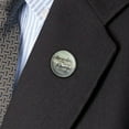 thumbnail image 3 of Remember I Am With You Always Matthew 28:20 Snowy Mountain Metal 1.1" Tie Tack Hat Lapel Pin Pinback, 3 of 4