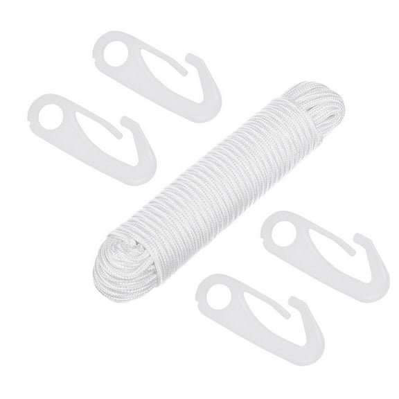 6 Mm Nylon Rope Flagpole Rope Replacement Braided Rope Heavy Duty Flag Pole Clothesline Rope