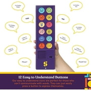 Special Supplies AAC Device for Kids and Adults – 12 Talking Buttons for Speech Therapy – Talker Buddy for Non Verbal Communication Tool with Storage Bag
