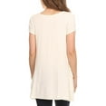 thumbnail image 5 of Women's Casual Short Sleeve Tunic Top With Pockets, 5 of 6