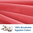 thumbnail image 4 of PiccoCasa 2 Pack Egyptian Cotton Pillowcases with Zipper Clourse King Coral Pink, 4 of 7