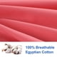 thumbnail image 4 of PiccoCasa 2 Pack Fundas de Almohada de Algodón Egipcio con Cierre de Cremallera Reina Rosa Coral, 4 of 7