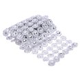 thumbnail image 1 of Centro de mesa de decoración de malla de diamantes de boda con diamantes de imitación plateados de 1 yarda y 6 rollos, 1 of 6
