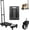 2" Gold Diamond Wheel, variant on Foldable Hand Truck, 330 Lbs Capacity with Telescoping Handle Convertible Heavy Duty Luggage Dolly for Household Moving Grocery Shopping Warehouse Transport (2.5" Silent Pu Wheel)