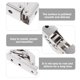 thumbnail image 4 of BRIGHTFUFU 4Ud Bisagras Para Puertas De Muebles De Metal Plateado Con Rodamientos Suaves Y Alta Durabilidad Para Hogar, 4 of 5