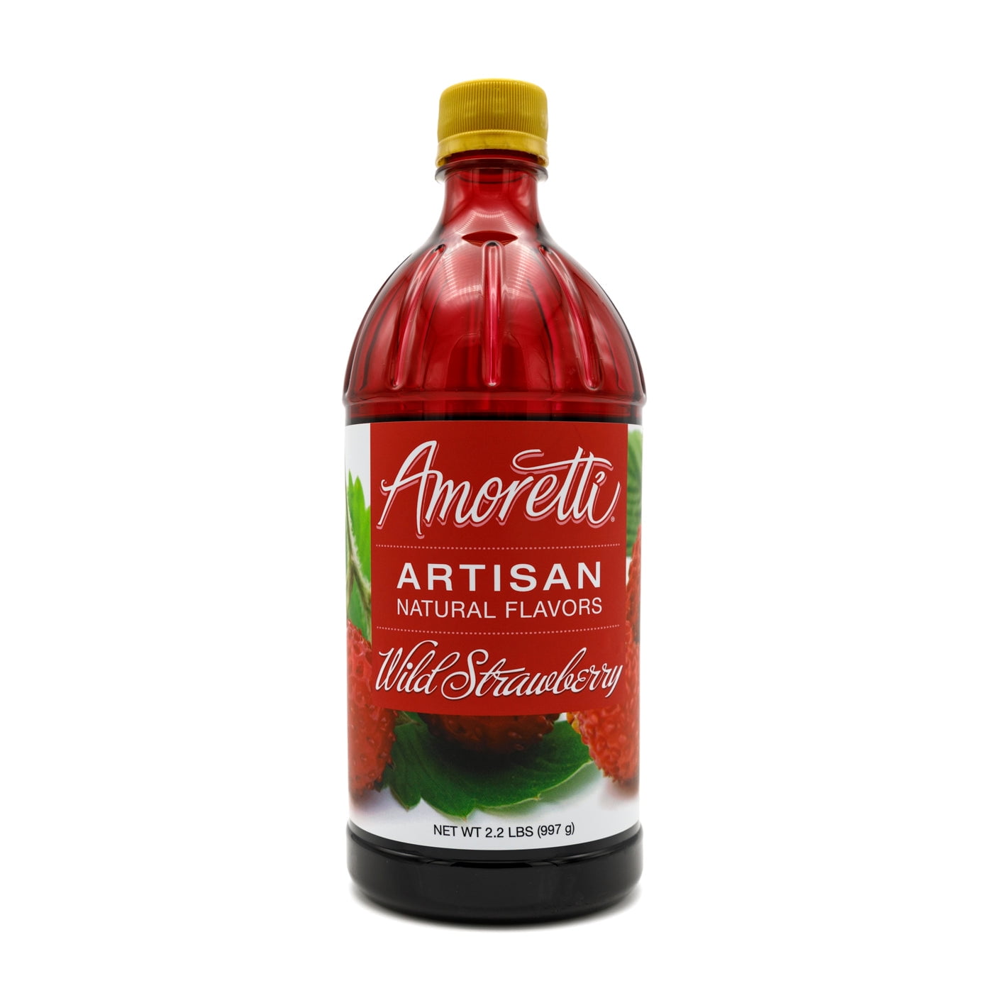 Amoretti - Natural Wild Strawberry Artisan Flavor Paste 8 oz - Use In Pastry, Savory, Brewing & Ice Cream Applications, Preservative Free, Gluten Free, No Artificial Sweeteners, Highly Concentrated