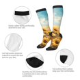 thumbnail image 3 of Sikiie Sunflower Field Bliss Knee Socks, High Socks Long Stretchy Sock Women Knee High Stocking, Long Socks for Women, 3 of 6