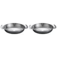 thumbnail image 1 of 2pcs Stainless Steel Pot Double Handle Pan Multi-function Paella Pan Korean Style Pot Kitchen Cooking Pan, 1 of 4