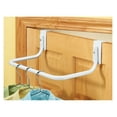 thumbnail image 2 of Over The Door Closet Rod - 19 Inch Hanging Space - No Drill Installation - White Tubular Steel - Fits Most Doors Up To 1.5" Thick, 2 of 3