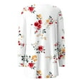 thumbnail image 4 of Meichang Womens Cardigan Sweaters Open Front Cardigan Floral Print Long Sleeve Kimono Cardigans Casual Loose Fit Fall Cover Ups with Pockets, 4 of 5