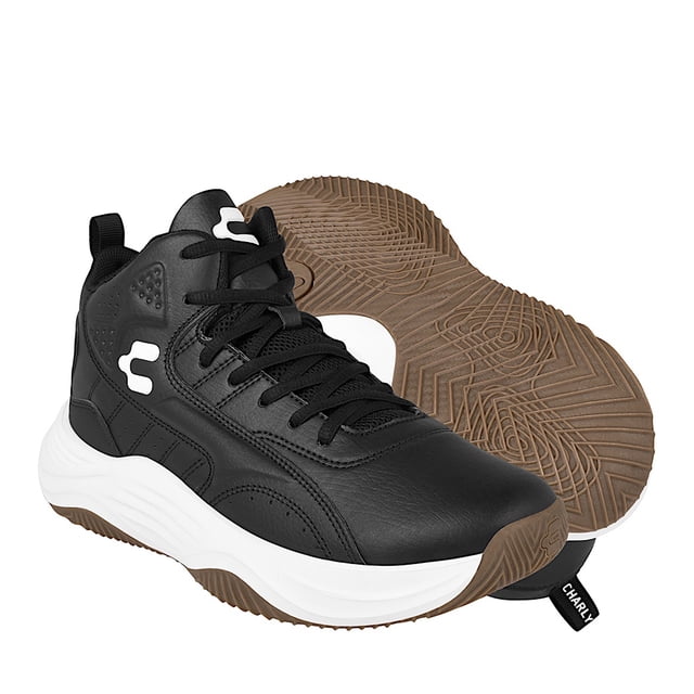 TENIS CHARLY HOMBRE 1038198003 SIMIPIEL NEGRO