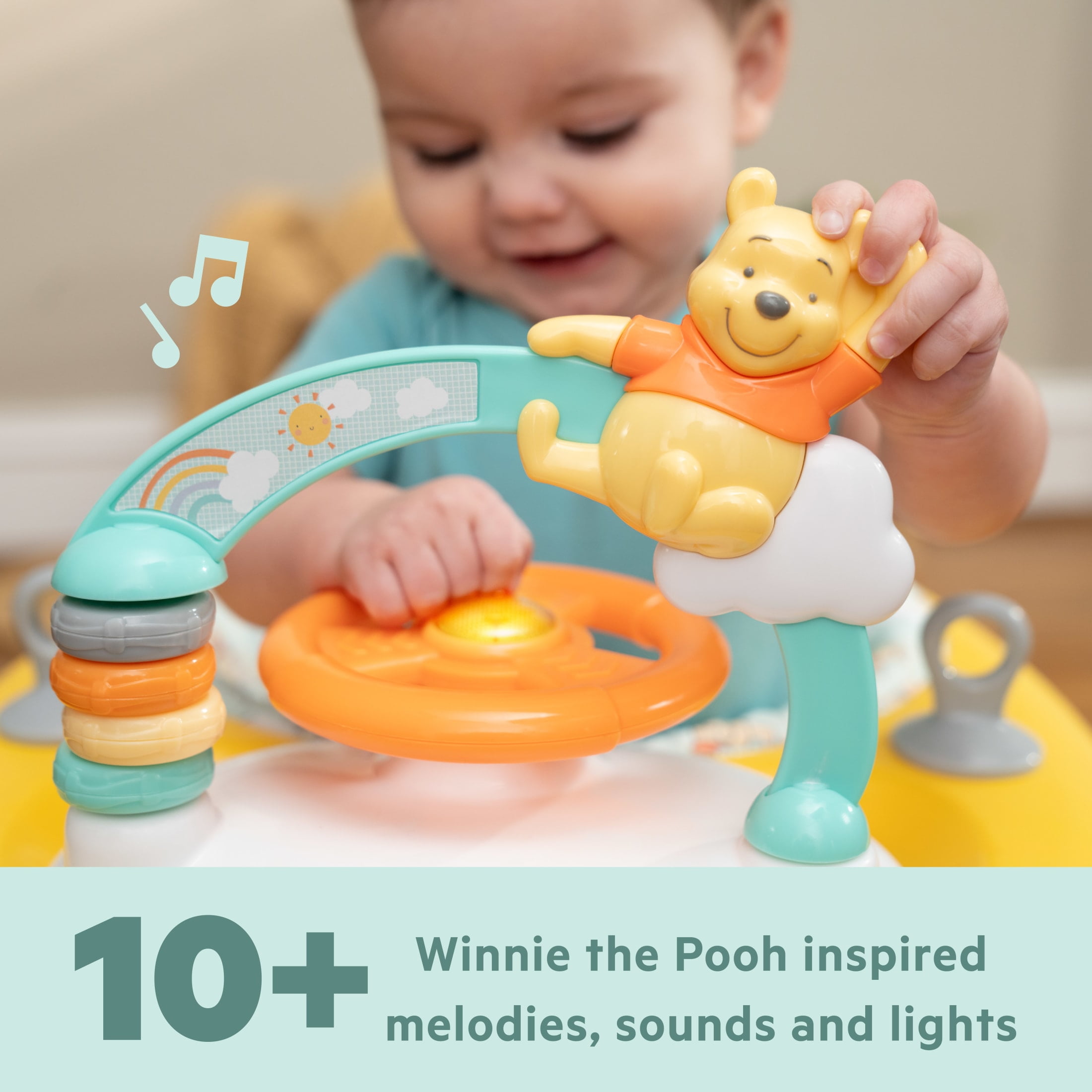 Bright Starts Disney Baby Winnie the Pooh Once Upon a Walk Activity Walker, Unisex, Infant