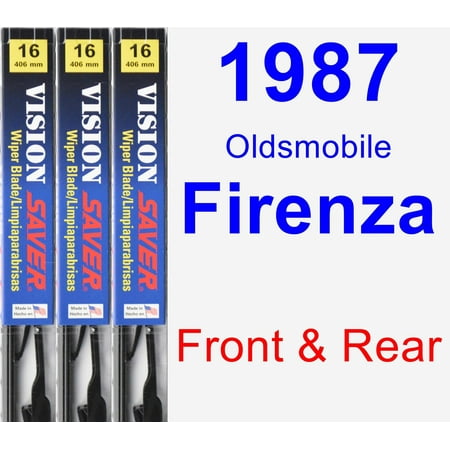 1987 Oldsmobile Firenza Engine 1987 Oldsmobile Firenza Wiper Blade Set/Kit (Front & Rear) (3 Blades) - Vision Saver ()