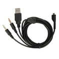 thumbnail image 3 of Headset Sound Cord, Universal Headphone Cable Stable Signal OFC Core Black With Light For Cell Phones For Gaming Headset, 3 of 8