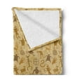 thumbnail image 2 of Kokopelli Soft Flannel Fleece Throw Blanket, Shepherds Cave Animals and Hunters Plentifulness Print, Cozy Plush for Indoor and Outdoor Use, 70" x 90", Pale Coffee Caramel, by Ambesonne, 2 of 5