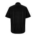 thumbnail image 4 of Vmvidoty Womens Short Sleeve Shirts V Neck Collared Button Down Shirt Tops with Pockets Black XXL, 4 of 5