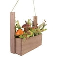 thumbnail image 6 of 18" Mushroom and Foliage Wooden Fall Harvest Hanging Basket, 6 of 7