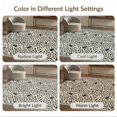 thumbnail image 7 of ODIKA 6'x9' Washable Area Rug Vintage Farmhouse Mosaic Cowhide Inspired Geometric Block Design for Dining Room, Under Table, Office Décor, Non-Slip Chair-Friendly, 7 of 7