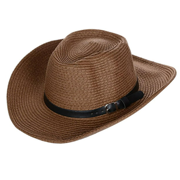 BELOVING Braided Sun Straw Hat Packable Wide Brim Panama Fedora