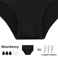 thumbnail image 3 of IDALL Swim Trunks,Womens Swim Shorts Women's Black High Waisted Menstrual Underwear Retro Basic Full Coverage Bathing Suit Bottom Period Swimwear For Teens,Bikini Bottoms,Swim Shorts Black S, 3 of 8