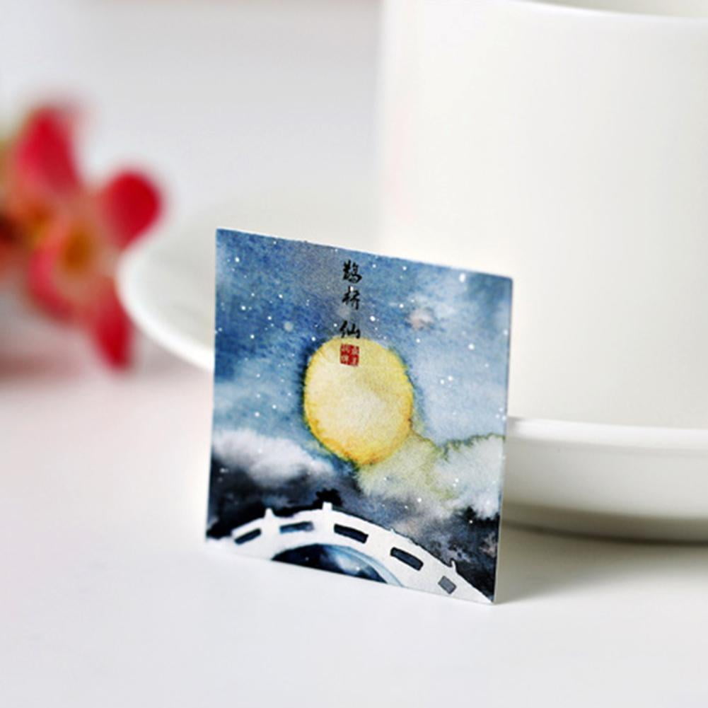 40pcs / Set Diy Stickers Vintage Style Chinese Traditional Adhesive Stickers Decoration Stickers For Student Supplies, Office Supplies