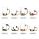 thumbnail image 4 of Beber Café Crisantemo Esmalte Artesanía Taza De Agua Taza De Bebida Con Diseño De Taza De Té Y Café Con Cuchara Juego De Paño De Limpieza 350ML, 4 of 7