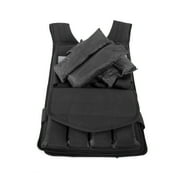 Fuel Pureformance Adjustable Fitness Training Weighted Vest, 50 lbs ((12) 4 lb Removable Weight Pouches)