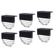 thumbnail image 2 of Luces solares impermeables Montaje en pared de valla Camino exterior Decorativo LED Jardín Conjunto de lámparas de porche delantero Accesorios para exteriores 6 piezas Scienceny HA009207-02B, 2 of 6