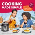 thumbnail image 4 of Duo 7-in-1 Mini Electric Pressure Cooker, Slow Rice Cooker, Steamer, Sauté, Yogurt Maker, Warmer & Sterilizer, Includes Free App with over 1900 Recipes, Stainless Steel, 3 Quart, 4 of 8