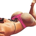 thumbnail image 2 of Bas Aguichant pour Femmes Maillot de Bain Bikini String Échancré V Maillot de Bain, 2 of 6
