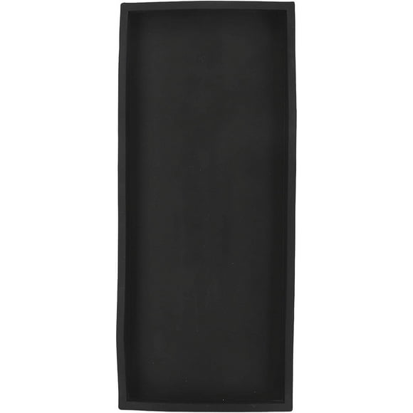 ANKROYU Plateau de Salle de Bain Organisateur Incassable Plateau de Meuble-Lavabo, Plateau de Rangement pour Réservoir de Toilette Plateau d'Évier de Cuisine en Silicone, Organisateur de Comptoir Rectangulaire (Noir 2)