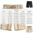 thumbnail image 3 of Men's Quick Dry Cargo Shorts, Elastic Drawstring Waist with Multiple Zipper Pockets, Lightweight Casual Hiking Shorts for Men Stretchy Breathable Dark Gray 3XL, 3 of 5
