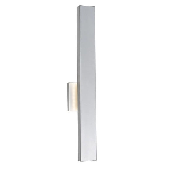 50001ODW-SL-Yoga-Abra Lighting-Yoga - 28W 1 LED Straight Wall Mount-24 Inches Tall and 4.53 Inches Wide-Silica Finish