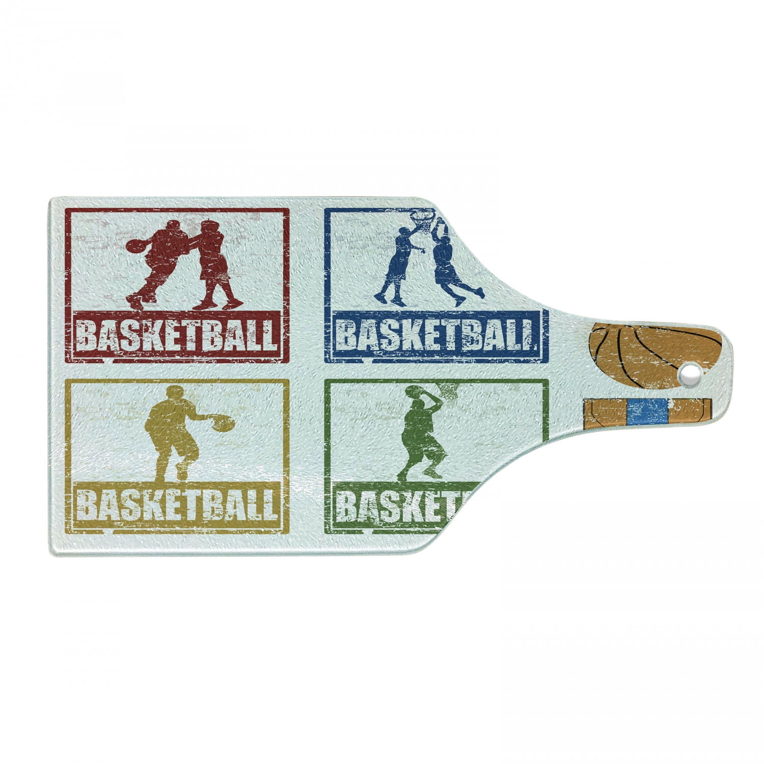 Basketball Cutting Board, Picture of Empty Court Sport Arena Wood Floor