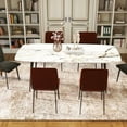 thumbnail image 6 of Area Rugs 5'x7' Washable Non-Slip rug tape hardwood floor no damage Floral Vintage Distress Print Pattern Medallion vintage rug indoor outdoor rugs Carpet for Living Room Bedroom Dining Room Colorful, 6 of 9