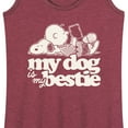 thumbnail image 3 of Peanuts - My Dog Is My Bestie - Women's Racerback Tank Top, 3 of 6