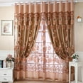 thumbnail image 1 of Flower Tulle Door Window Curtain Drape Panel Sheer Scarf Valances Curtain, 1 Panel, 1 of 5