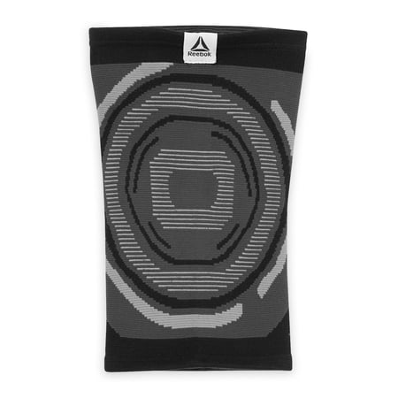 Reebok Delta Speedwick Knit Knee Support Small/Medium - Large/Extra Large, Black, 4 Way Stretch, Moisture Wicking Fabric, Unisex Sizing